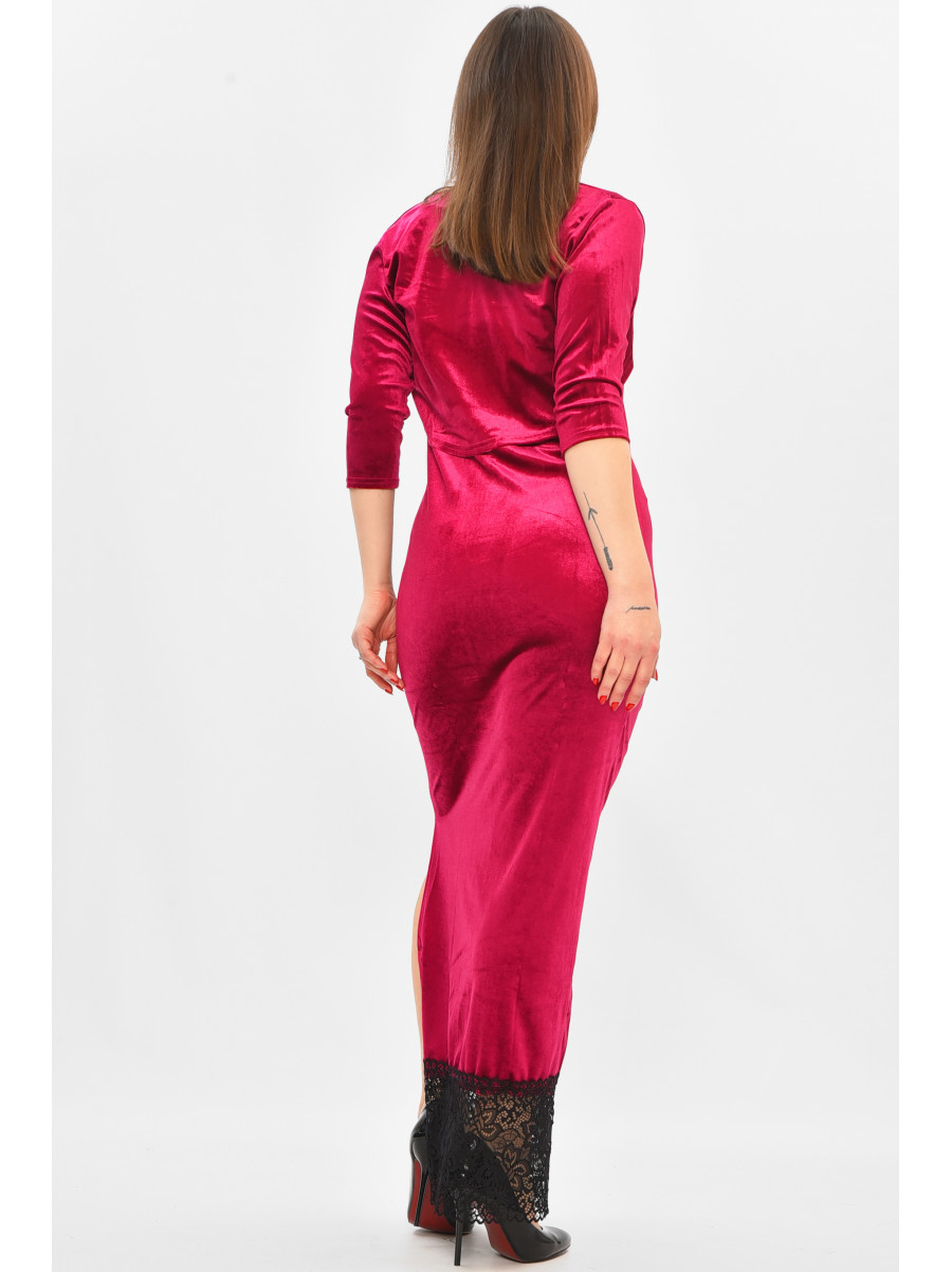 Платье женское бордового цвета 8222 208818C