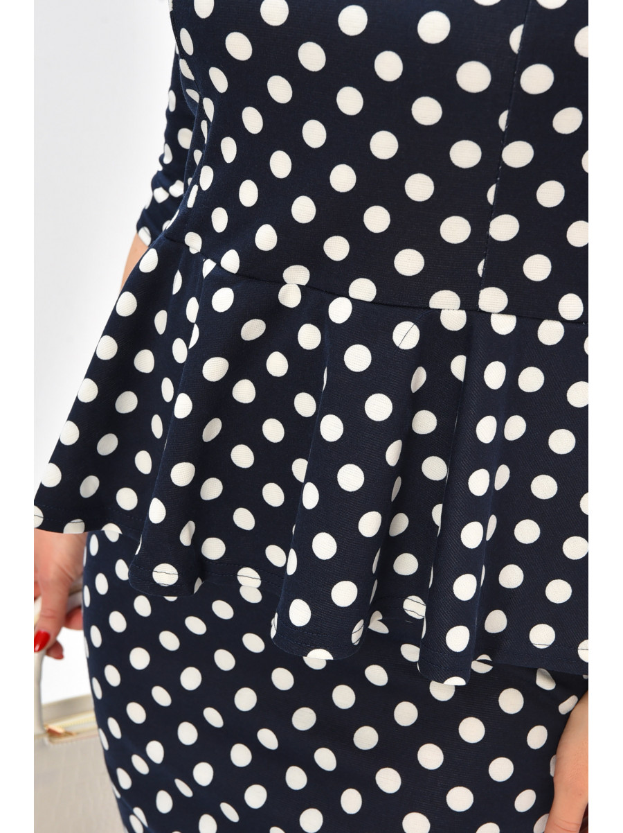 Платье женское тёмно-синего цвета спринтом 8157 208823C