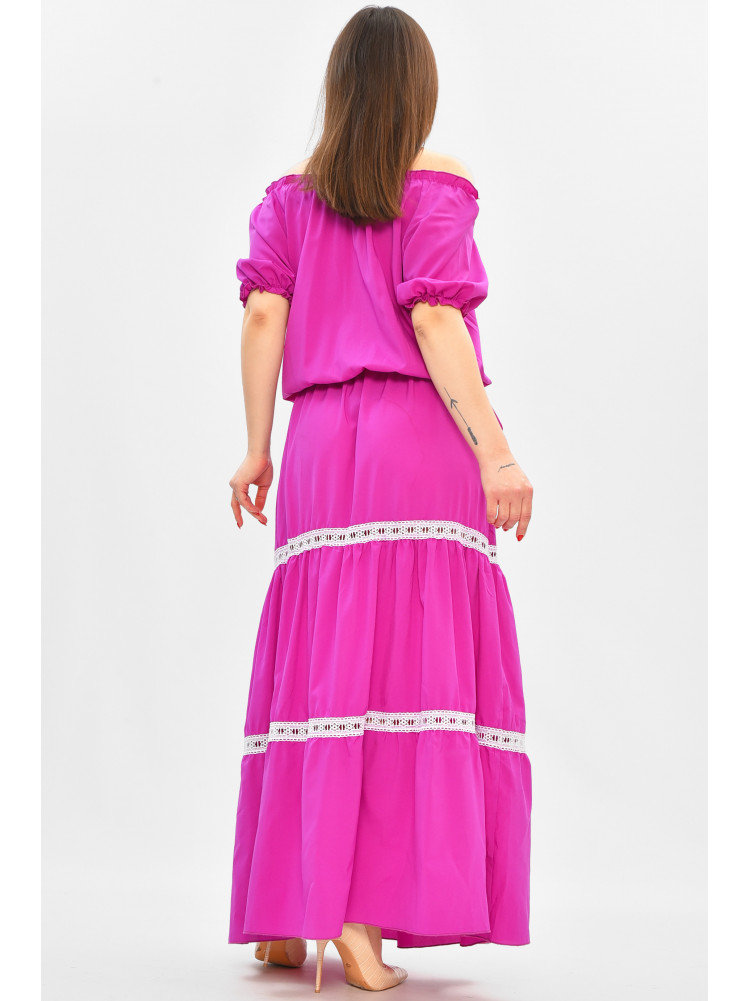 Платье женское полубатальное фиолетового цвета 8181 208824C