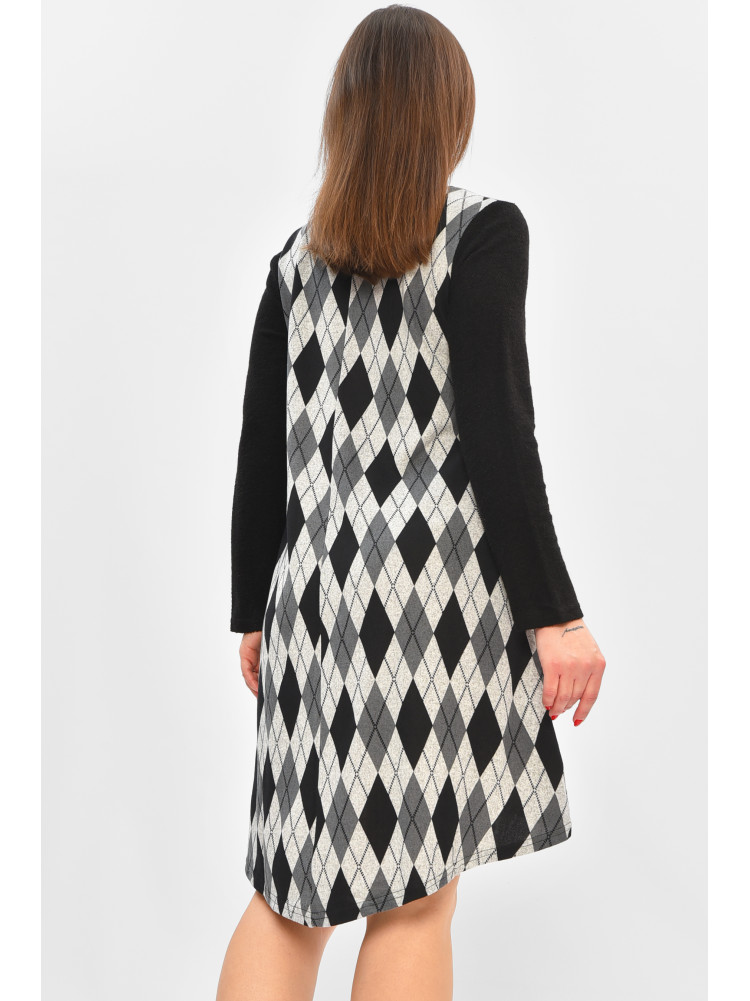 Туника женская черного цвета с принтом 8085 208827C