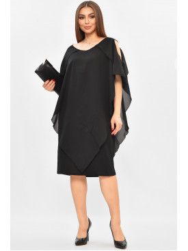 Платье женское полубатальное черного цвета 8281 208828C