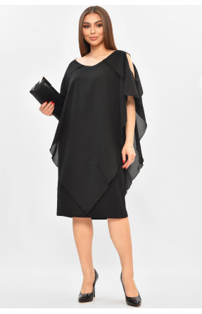 Платье женское полубатальное черного цвета 8281 208828C Платье женское полубатальное черного цвета 8281 208828C