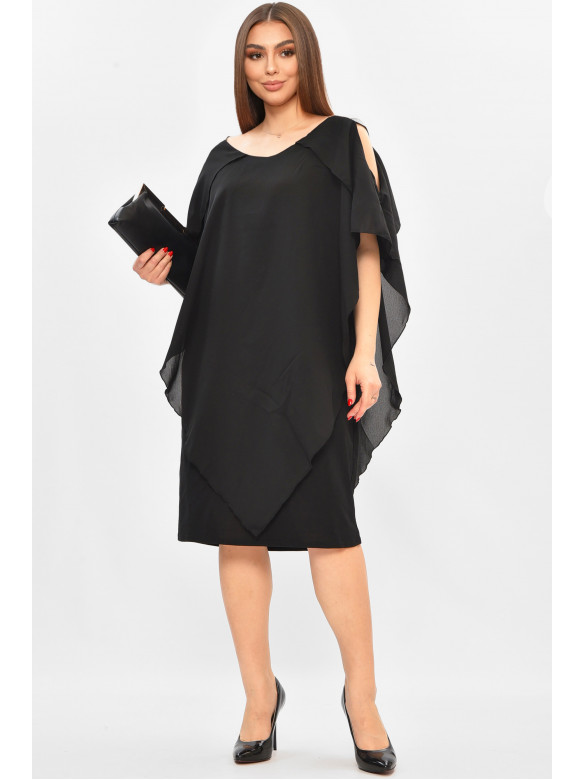 Платье женское полубатальное черного цвета 8281 208828C