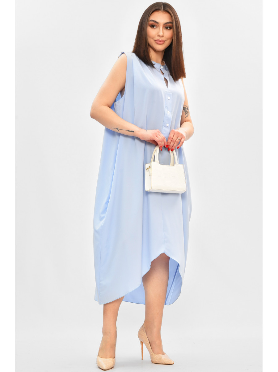 Платье женское полубатальные голубого цвета 8252 208830C
