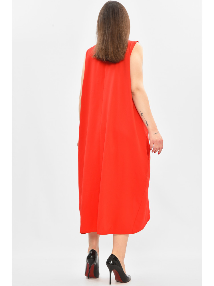 Платье женское полубатальные красного цвета 8252 208831C