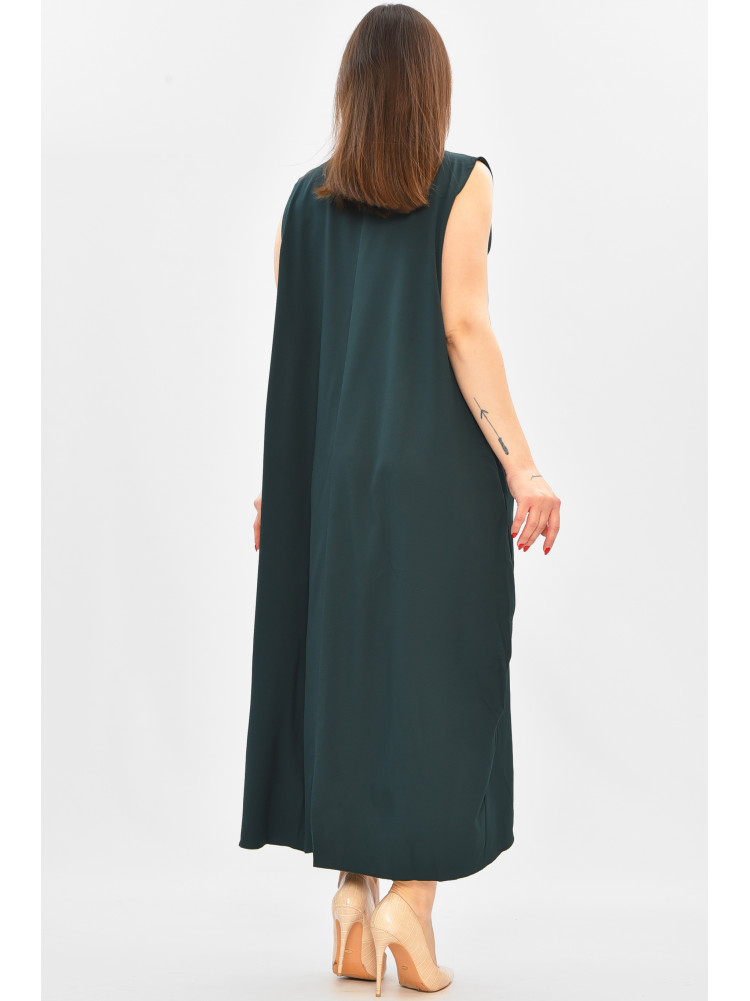 Платье женское полубатальное зеленого цвета 8252 208832C