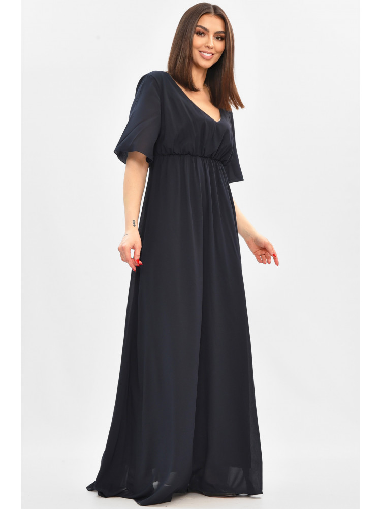 Платье женское однотонное тёмно-синего цвета 8024 208834C