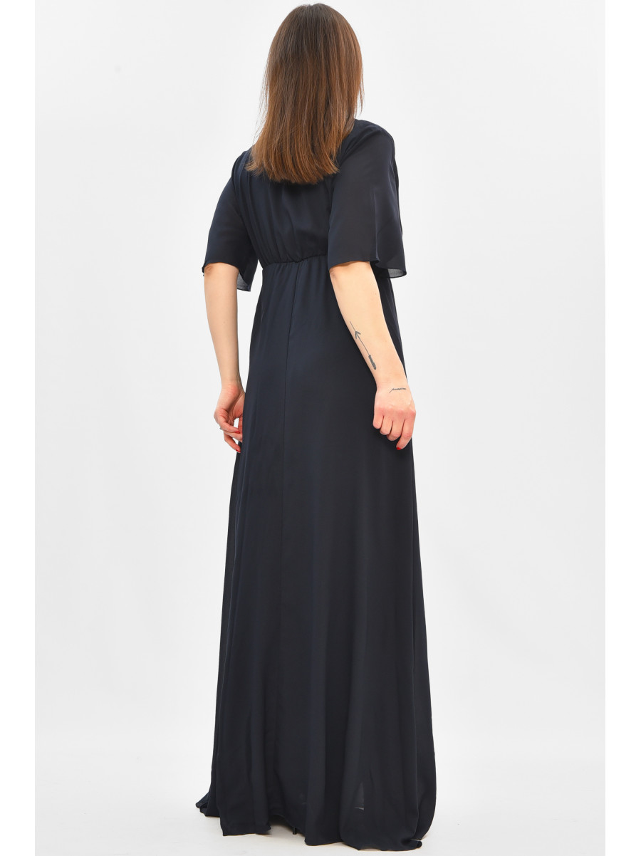 Платье женское однотонное тёмно-синего цвета 8024 208834C