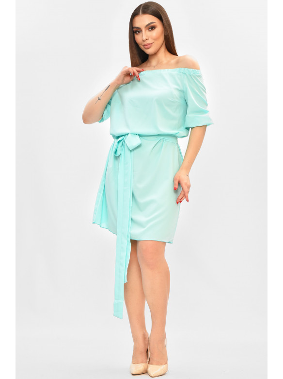 Платье женское однотонное мятного цвета 8310 208835C