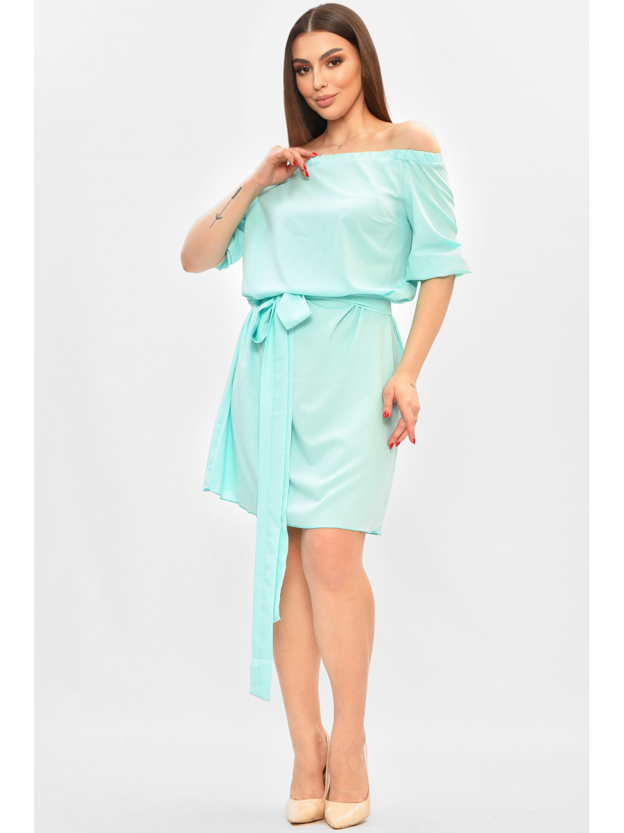 Платье женское однотонное мятного цвета 8310 208835C