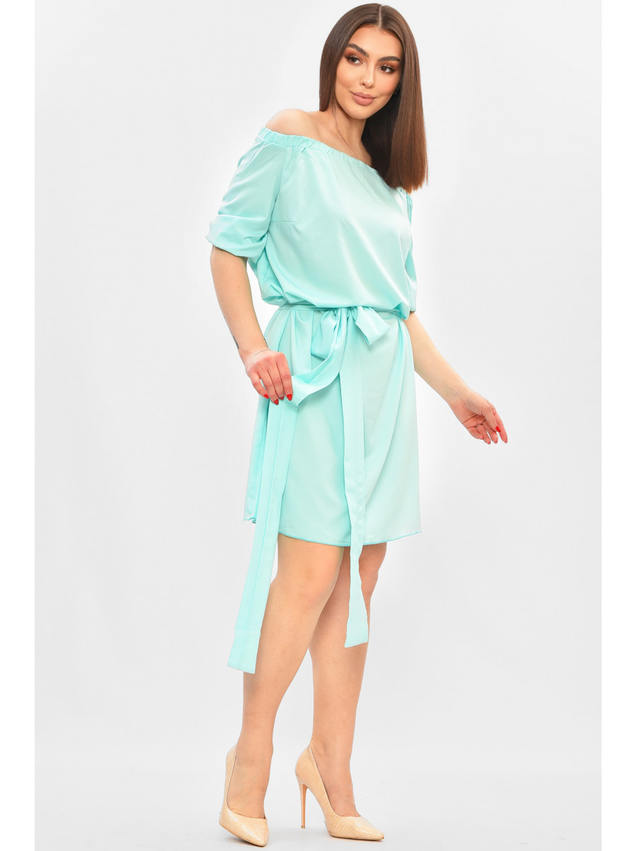 Платье женское однотонное мятного цвета 8310 208835C