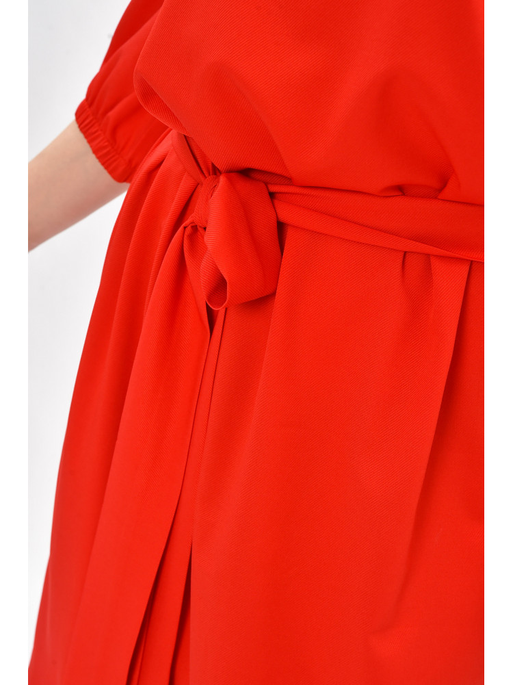 Платье женское однотонное красного цвета 8310 208836C