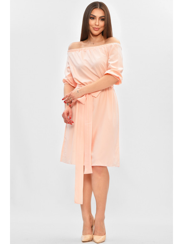 Платье женское однотонное розового цвета 8310 208837C