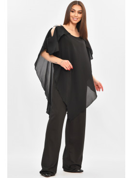 Комбінезон жіночий напівбатальний чорного кольору 8306 208840C