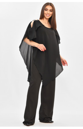 Комбинезон женский полубатальный черного цвета 8306 208840C Комбинезон женский полубатальный черного цвета 8306 208840C
