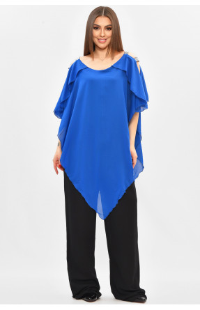 Комбинезон женский полубатальный синего цвета 8306 208842C Комбинезон женский полубатальный синего цвета 8306 208842C