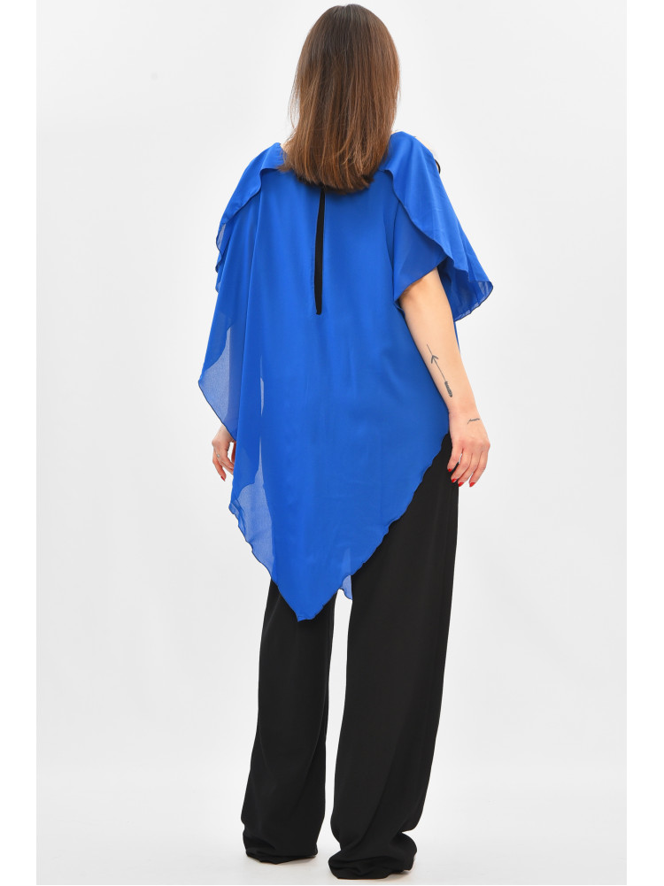 Комбинезон женский полубатальный синего цвета 8306 208842C