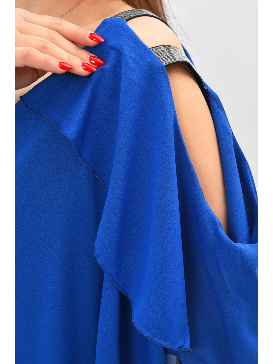 Комбинезон женский полубатальный синего цвета 8306 208842C