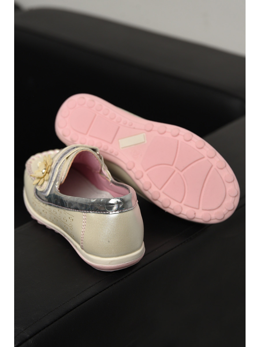 Мокасины детские для девочки белого цвета 18306-1 208843C
