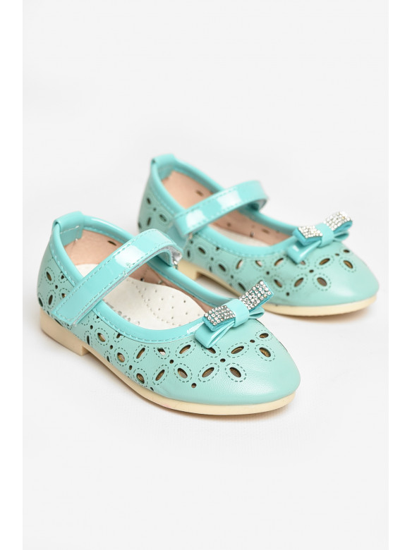 Туфли для девочки голубого цвета 663-7 208847C