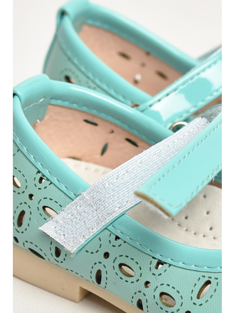 Туфли для девочки голубого цвета 663-7 208847C