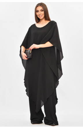 Комбинезон женский полубатальный черного цвета 8287 208854C Комбинезон женский полубатальный черного цвета 8287 208854C