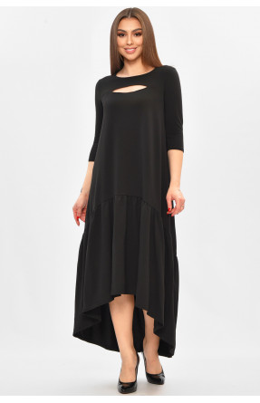 Платье женское полубатальное черного цвета 8336 208856C Платье женское полубатальное черного цвета 8336 208856C