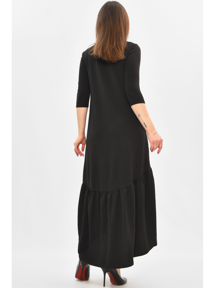 Платье женское полубатальное черного цвета 8336 208856C