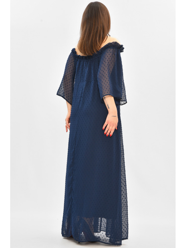 Платье женское полубатальное тёмно-синего цвета 208857C