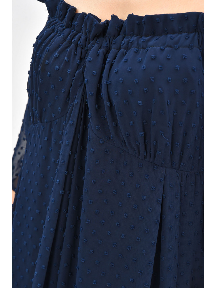 Платье женское полубатальное тёмно-синего цвета 208857C