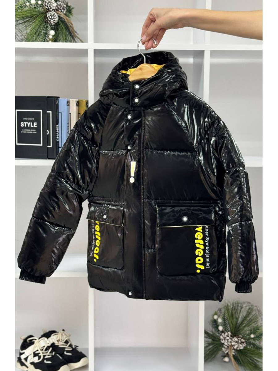Куртка дитяча демісезонна чорного кольору 2022-18 208859C
