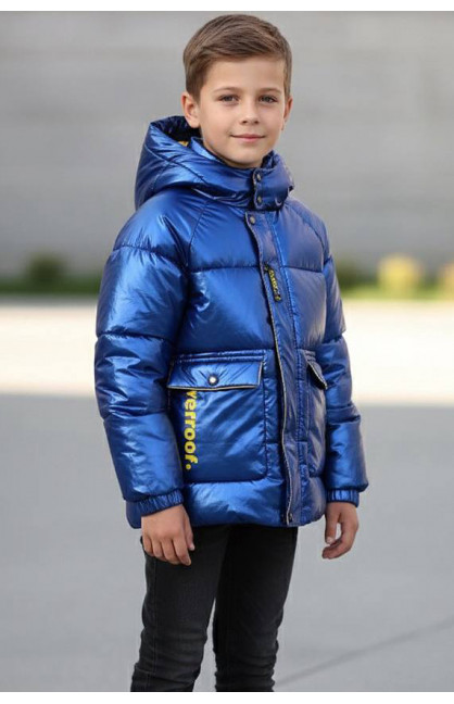 Куртка дитяча демісезонна синього кольору 2022-18 208860C