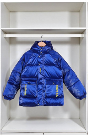 Куртка детская демисезонная темно-синего цвета 2022-18 208861C Куртка детская демисезонная темно-синего цвета 2022-18 208861C