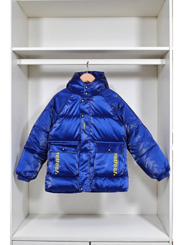 Куртка детская демисезонная темно-синего цвета 2022-18 208861C