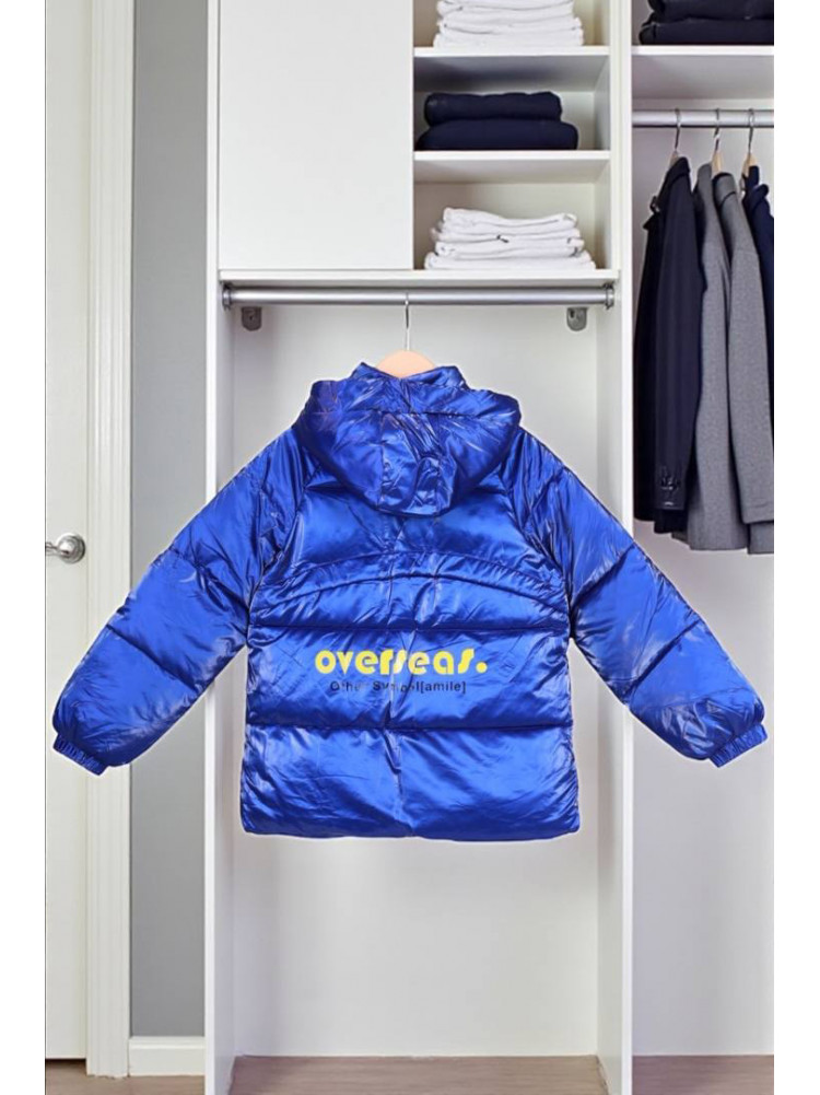 Куртка детская демисезонная темно-синего цвета 2022-18 208861C