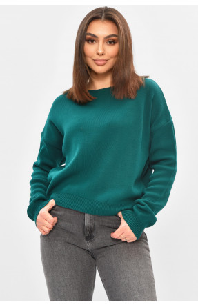 Кофта женская однотонная тёмно-зеленого цвета 214236 208863C