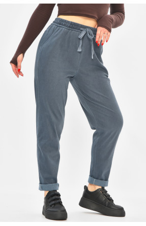 Штаны женские однотонные тёмно-синего цвета 580-2 208872C Штаны женские однотонные тёмно-синего цвета 580-2 208872C