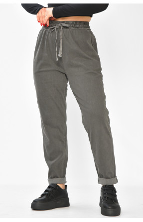 Штаны женские однотонные тёмно-серого цвета 580-2 208874C Штаны женские однотонные тёмно-серого цвета 580-2 208874C