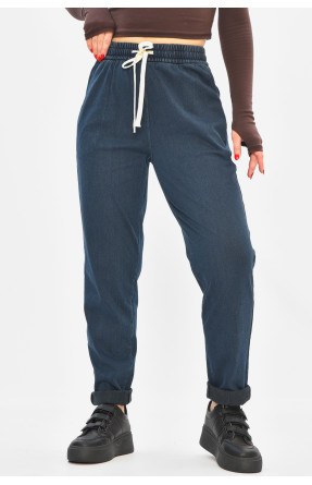 Штаны женские однотонные тёмно-синего цвета 580-2 208875C Штаны женские однотонные тёмно-синего цвета 580-2 208875C