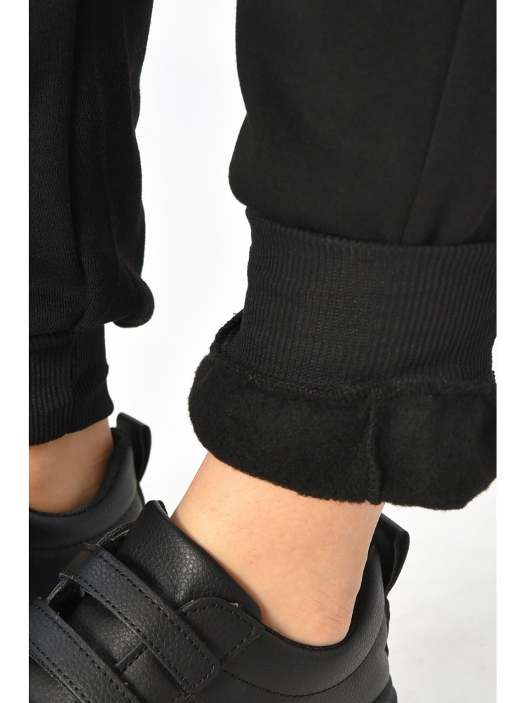 Спортивные штаны женские на флисе черного цвета С103-1 208876C