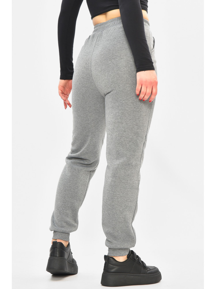 Спортивные штаны женские на флисе серого цвета С103-1 208877C