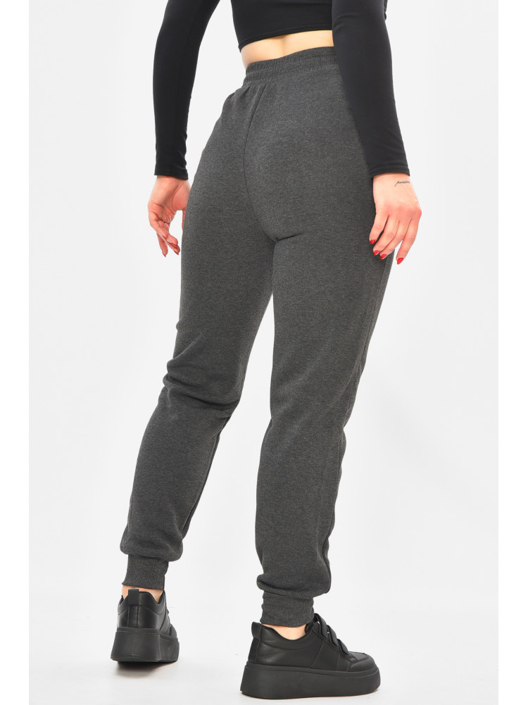 Спортивные штаны женские на флисе тёмно-серого цвета С103-1 208878C