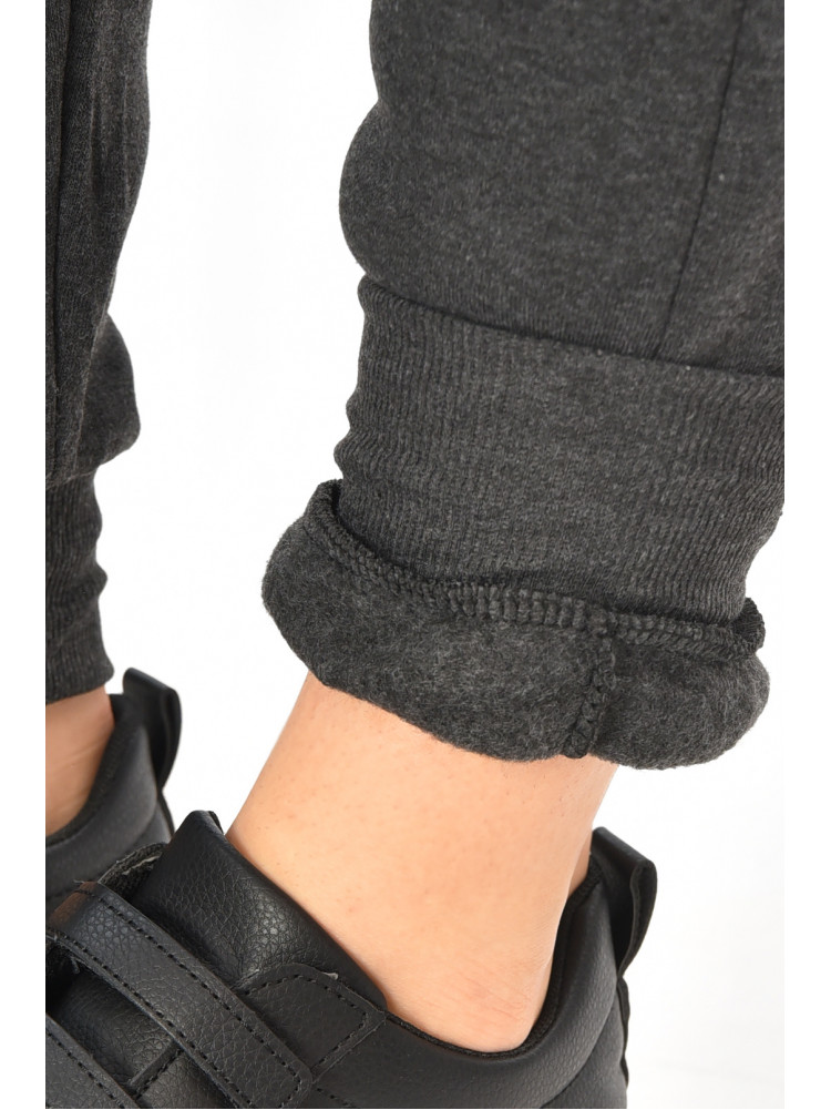 Спортивные штаны женские на флисе тёмно-серого цвета С103-1 208878C