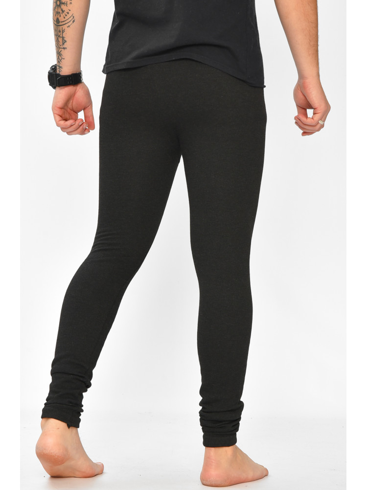 Подштанники мужские на искусственном меху черного цвета А8026 208879C