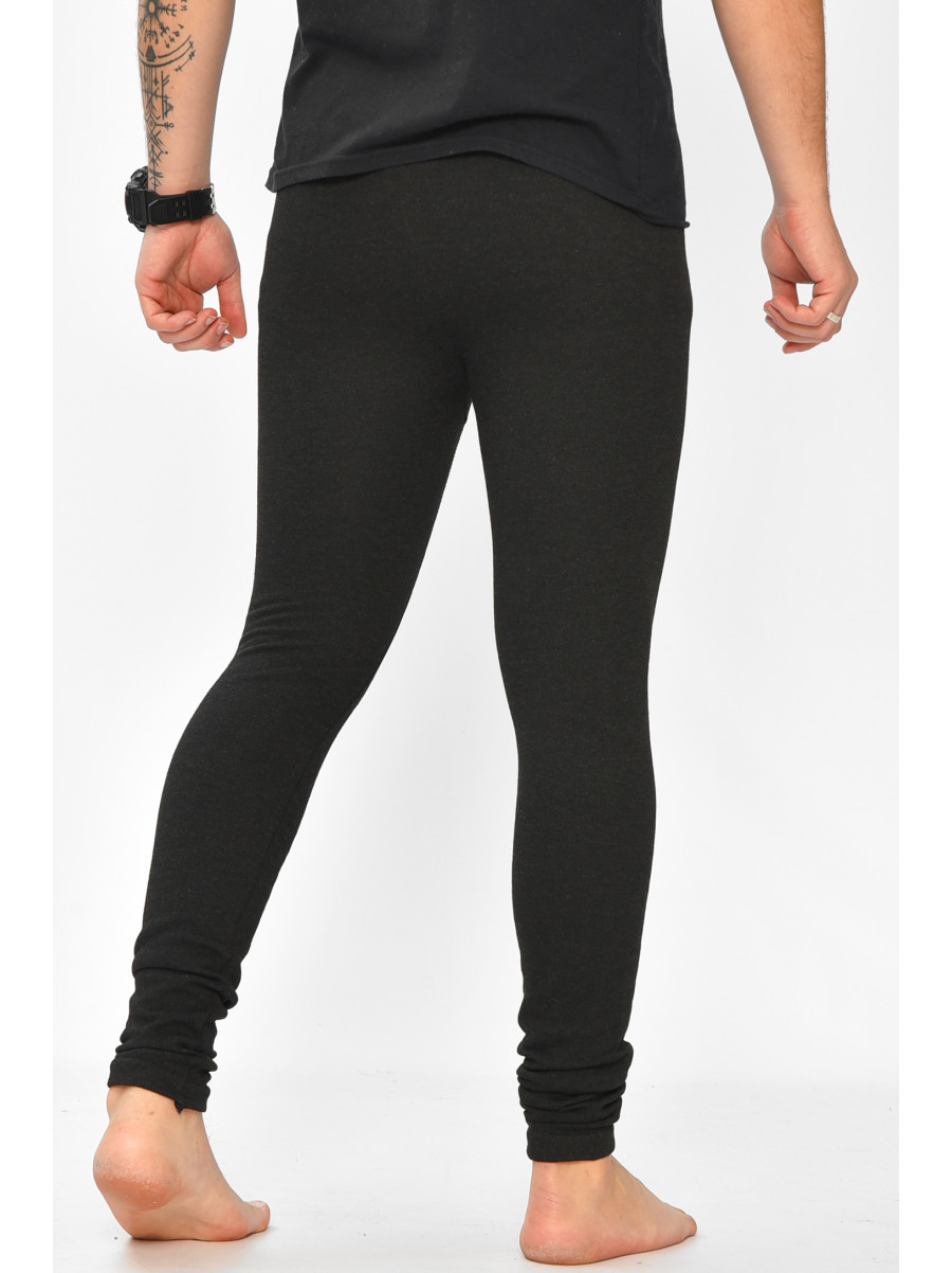 Подштанники мужские на искусственном меху черного цвета А8026 208879C