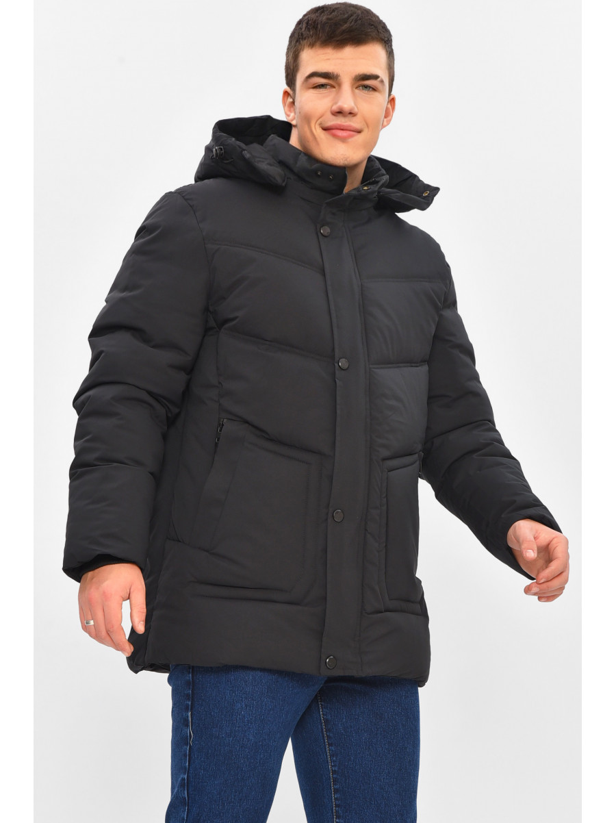 Куртка мужская демисезонная черного цвета 2021-21 208880C