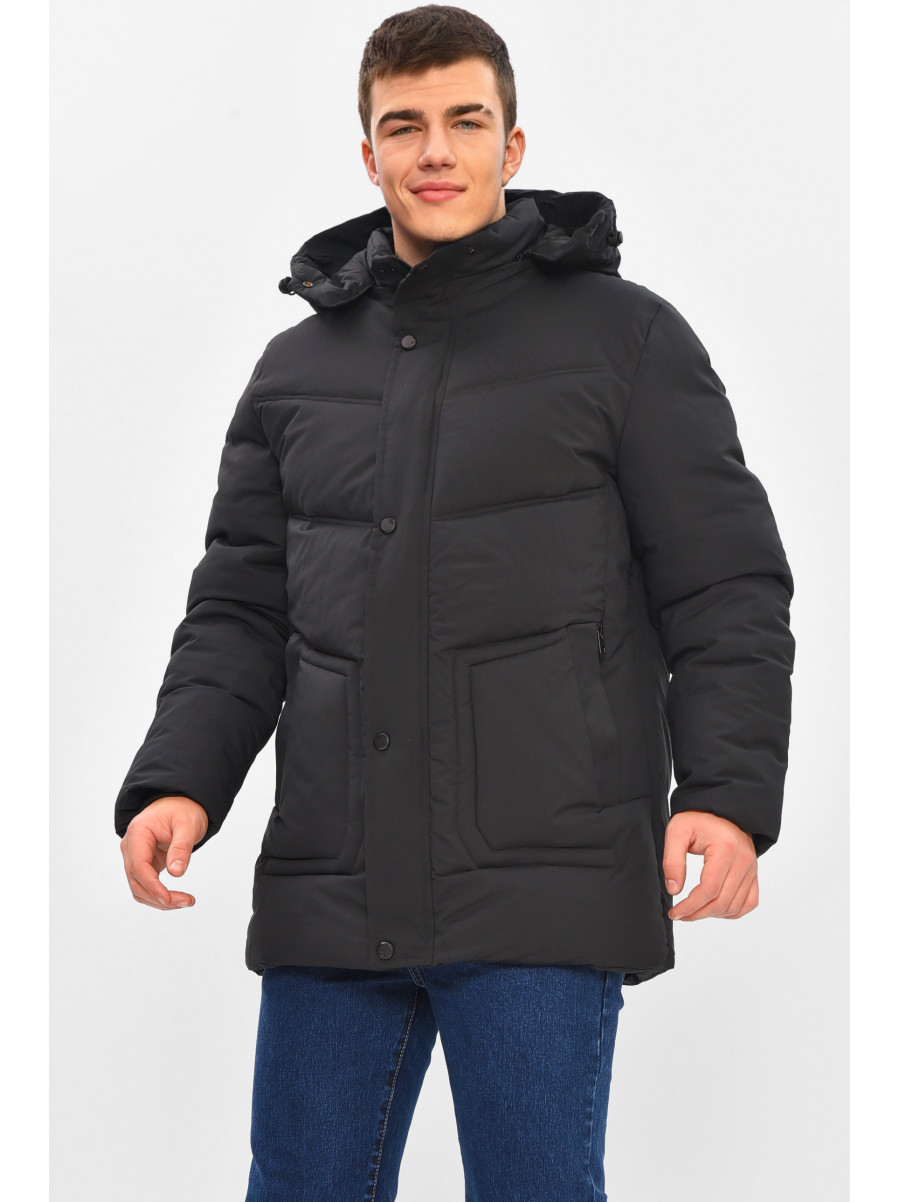 Куртка мужская демисезонная черного цвета 2021-21 208880C