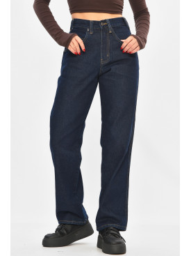 Джинсы женские однотонные синего цвета 394-83 208882C