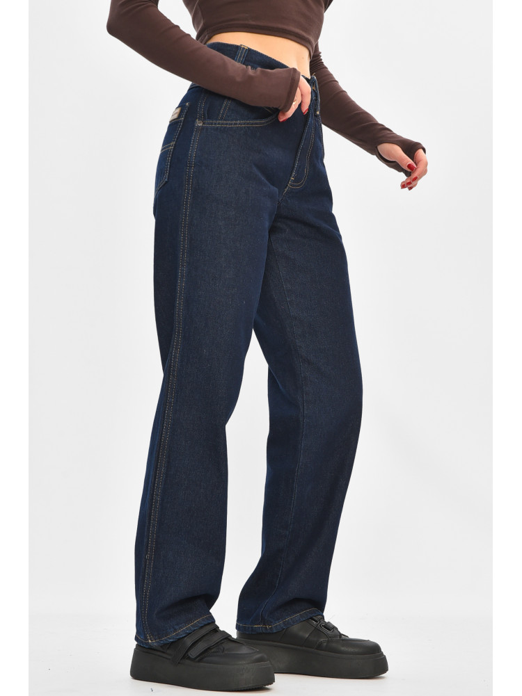 Джинсы женские однотонные синего цвета 394-83 208882C