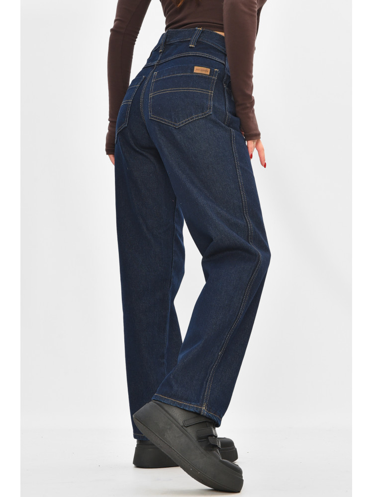 Джинсы женские однотонные синего цвета 394-83 208882C